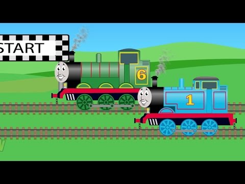 Thomas Train Vs Green Train - Trains For Children - Video For Kids