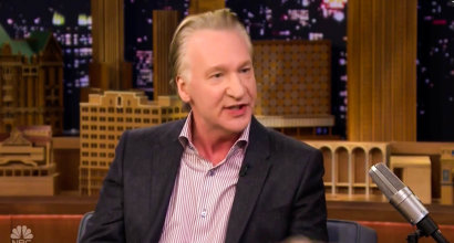 Bill Maher talks about Donald Trump on Jimmy Fallon (Screen cap).