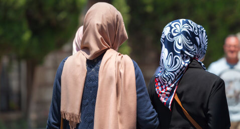 Muslim women walking (Shutterstock)