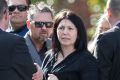 Roberta Williams at George Williams' funeral in May.