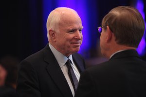 U.S. Senator John McCain speaking at the Arizona Chamber of Commerce & Industry's 2016 Capitol Hill Update at the Arizona Biltmore in Phoenix, Arizona