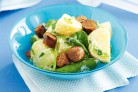 Warm potato and sausage salad