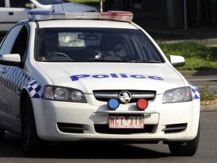 Police block Frankston Flinders Road in Somerville to investigate an alleged aggravated burglary.