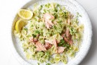 Farfalle with creamy smashed peas &...