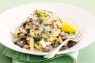 Fettuccine with mixed mushroom sauce