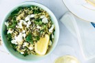 Lemon risoni with lentils & goat's...