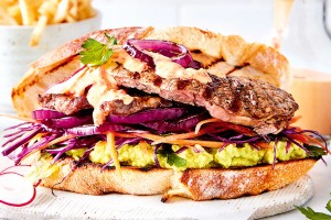 All-bbq steak sandwich
