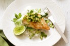 Fish with avocado salsa