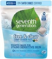 Seventh Generation   Natural Laundry Detergent Packs - Free & Clear