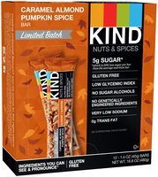 KIND   Seasonal Snack Bar - Caramel Almond Pumpkin Spi...