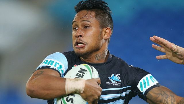 Gone: Cronulla's Ben Barba tested positive for cocaine and has parted ways with the Sharks.