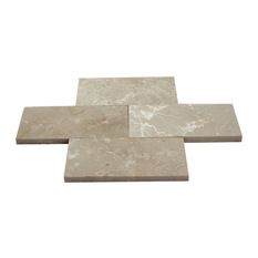 Marble Tile Depot - Botticino Fiorito Marble 3x6 Subway Tile Polished - Wall And Floor Tile