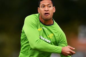 Milestone: Israel Folau will run out in his 50th game for the Wallabies on Saturday against Scotland at Murrayfield. 