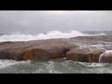 Wild Tasman sea showing her fury in Bicheno Tasmania June 2013