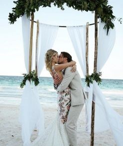 Inside a Mexican beachside wedding set in Tulum