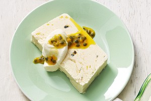 Passionfruit and white chocolate mousse