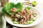 Larb gai with mint and basil