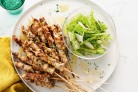 Chicken skewers with celery and...