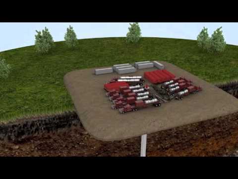 Animation of Hydraulic Fracturing (fracking)