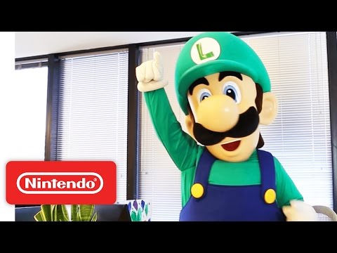 Luigi Runs the Nintendo 2DS Factory for a Day!