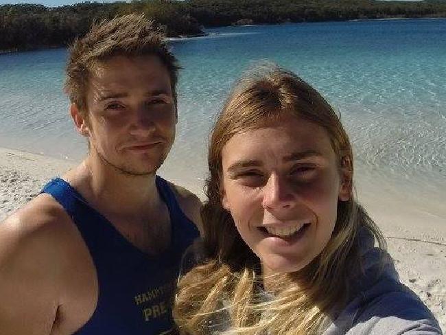 Elly Warren with her boyfriend Luke Tempany.