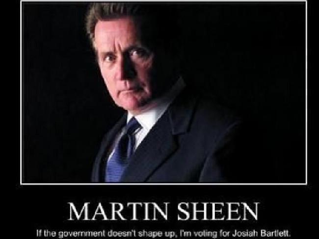 Martin Sheen's Josiah Bartlett in The West Wing was a liberal hero to all. Picture: Supplied