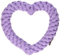 Jax and Bones   Purple Heart Dog Rope Toy