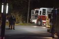 Officers at the scene of the shooting in Canonsburg, Pennsylvania.