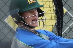 Keeping focus: Steve Smith will be looking to make a statement in Tasmania.