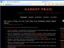 Small Screenshot picture of Gadget Trail - Gadgets, Gizmos, and Other Cool Tech Stuff