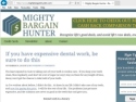 Small Screenshot picture of MightyBargainHunter.com