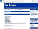 Small Screenshot picture of Bloguniverse.com