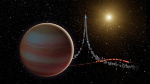 newly discovered brown dwarf, an object that weighs in somewhere between our solar system's most massive planet (Jupiter) and the least-massive known star.