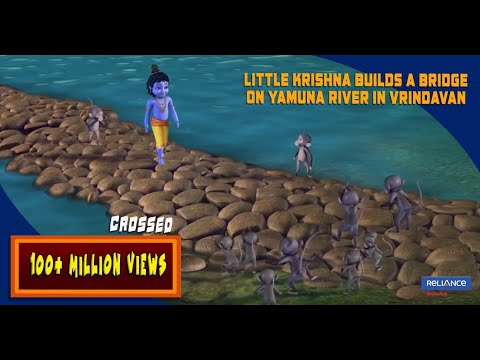 Little Krishna builds a Bridge on Yamuna river in Vrindavan | Clip