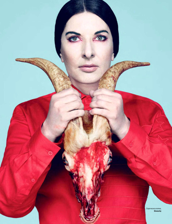 Marina Abramovic in Vogue Ukraine; August, 2014