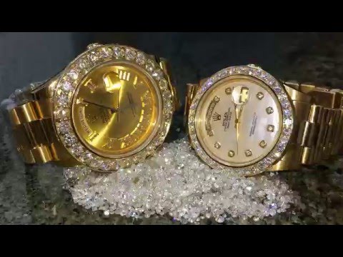 Custom Rolex  Diamond Watches