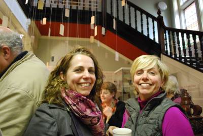 Attendees at a Library event