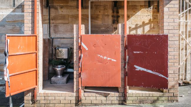 The outdoor lavatories. Picture: Tim Frawley for news.com.au