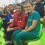 Football player Dominique Du Toit, &quot;Having a chat and a few laughs with Prince Frederik whilst supporting the @aussie7s boys!&quot; Picture: Instagram