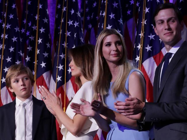Ivanka Trump and Jared Kushner, right, have been appointed on Trump’s transition team. Picture: Chip Somodevilla.