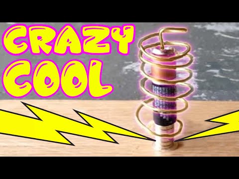 Kids cool and fun electrictity school science project - Homopolar motor