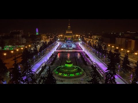 World's Largest Ice Skating Rink at Moscow's All-Russian Exhibition Center (VDNKh)