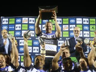 TAMWORTH, AUSTRALIA - OCTOBER 22: Spirit captain Heath Tessmann holds aloft the NRC trophy after victory in the 2016 NRC Grand Final match between the NSW Country Eagles and Perth Spirit at Scully Park on October 22, 2016 in Tamworth, Australia. (Photo by Mark Metcalfe/Getty Images)