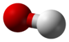 Ball-and-stick model of the nitrate ion