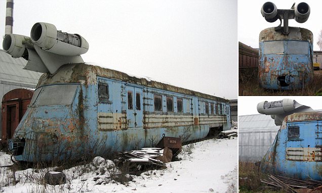 Abandoned Soviet JET TRAIN that was once capable of travelling at 160mph