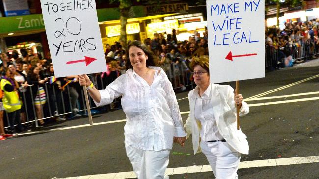 The PM has been criticised for not allowing a free vote in Parliament on gay marriage. Picture: AFP