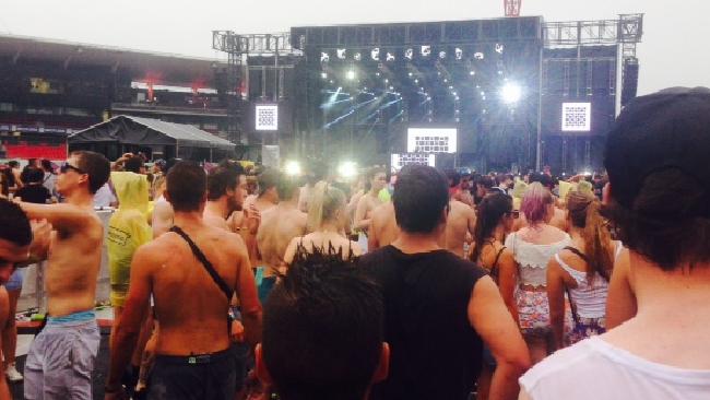 Revellers at Stereosonic, the first major dance festival in Sydney after the death of Georgina Bartter at Harbourlife in late 2014.