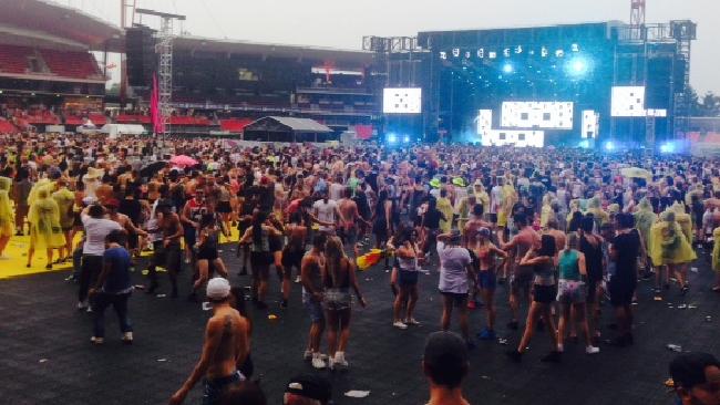 Partygoers at the 2015 Stereosonic Festival where Sylvia Choi collapsed at later died from ecstasy just weeks after Georgina Bartter died at Harbour Life festival. Picture: Supplied.