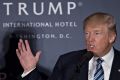 Donald Trump, 2016 Republican presidential nominee, at the Trump International Hotel in Washington.