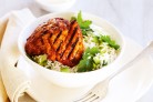 Indian spiced chicken with rice salad